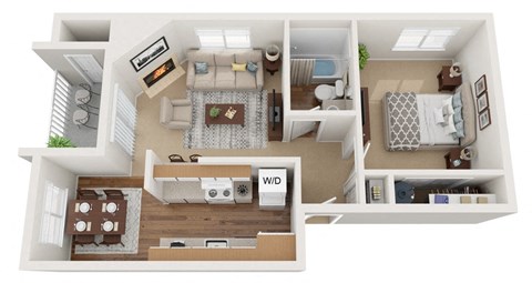 Twilight at Sunset Park Apartments, Seattle, WA, Washington